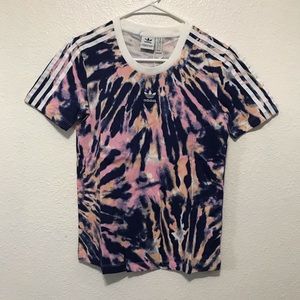 Adidas tie dye tee shirt